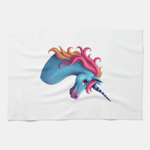 Unicorn Colourful Tie-Dye Unicorn Horse T-Shirt, S Kitchen Towel