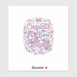 Unicorn Coquette Bow Unicorn Cute Pastel Graphic T