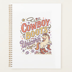 Unicorn Cowboy Boots Unicorn Whimsical Zazzle Desi Planner