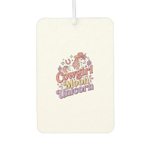 Unicorn Cowgirl Moon Unicorn Whimsical Merch Desig Air Freshener