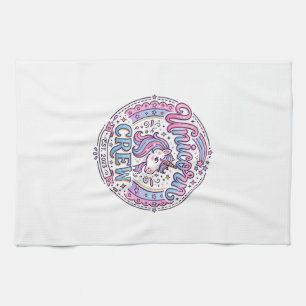 Unicorn Crew Playful Print on Demand Design_1 Kitchen Towel