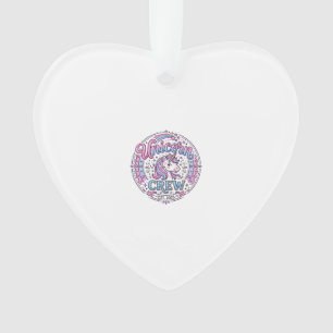 Unicorn Crew Playful Print on Demand Design_1 Ornament