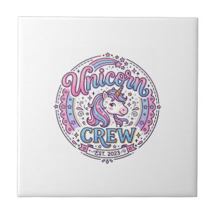 Unicorn Crew Playful Print on Demand Design_1 Tile