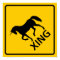 Unicorn Crossing Highway Sign