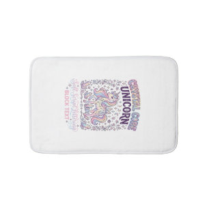 Unicorn Crystal Core Unicorn Adorable Vector Desig Bath Mat