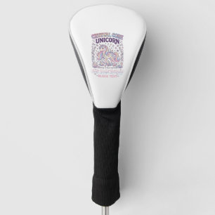 Unicorn Crystal Core Unicorn Adorable Vector Desig Golf Head Cover