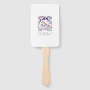 Unicorn Crystal Core Unicorn Adorable Vector Desig Hand Fan