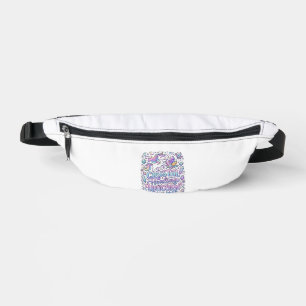Unicorn Crystal Healing Unicorn Gift Idea Vector D Fanny Pack