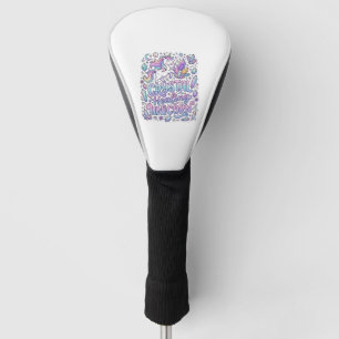Unicorn Crystal Healing Unicorn Gift Idea Vector D Golf Head Cover