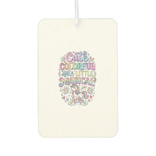 Unicorn Cute Colourful and a Little Magical Origin Air Freshener