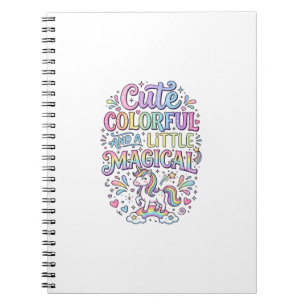 Unicorn Cute Colourful and a Little Magical Origin Notebook