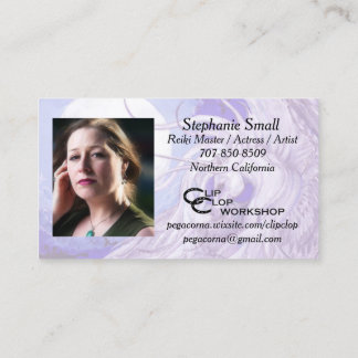 Unicorn Cute pegacorn pegasus horse pony moon luna Business Card