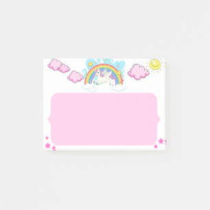 Unicorn cute sticky notes