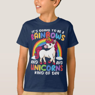 Unicorn Cute Whimsical Funny Rainbows And Unicorns T-Shirt