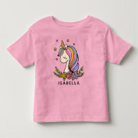 Unicorn Cute Whimsical Girly Personalized Name