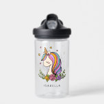 Unicorn Cute Whimsical Girly Personalized Name Water Bottle<br><div class="desc">Unicorn Cute Whimsical Girly Pink Floral Personalized Name Water Bottle features a cute unicorn with stars,  hearts and flowers. Perfect for birthday,  Christmas and holiday gifts for girls,  best friends,  birthday party gifts and favours. Personalize by editing the text in the text box provided. Designed by ©Evco Studio www.zazzle.com/store/evcostudio</div>