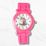 Unicorn Cute Whimsical Girly Pink Floral Watch<br><div class="desc">Unicorn Cute Whimsical Girly Pink Floral Personalized Name Girl's Watch features a cute unicorn with stars,  hearts and flowers. Personalized with your name. Perfect gifts for girls for birthday,  Christmas,  holidays and more. Designed by ©Evco Studio www.zazzle.com/store/evcostudio</div>