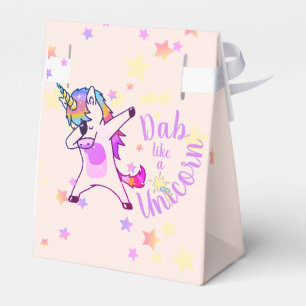 Unicorn Dab Dance Star Personalized Favor Box