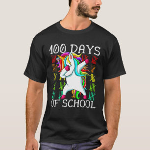 Unicorn Dabbing 100Th Day Of School Teachers Kids T-Shirt