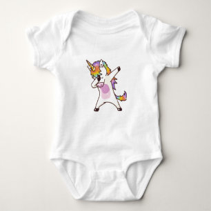 Unicorn Dabbing , gifts for girls Baby Bodysuit