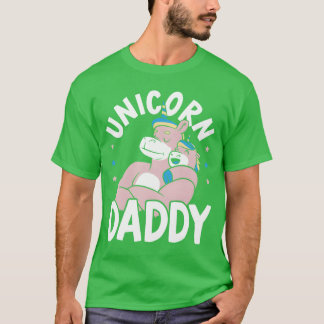 Unicorn Daddy Fathers Day Best Dad Ever Fatherhood T-Shirt