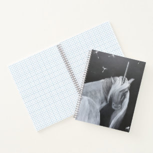 Unicorn & Dandelion spiral notebook