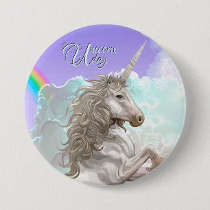 Unicorn Day, beautiful unicorn 3 Inch Round Button