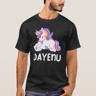 Unicorn Dayenu Passover Kids Boys Girls Women T-Shirt