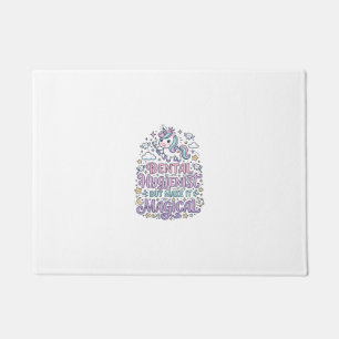 Unicorn Dental Hygienist but Make It Magical Cute Doormat