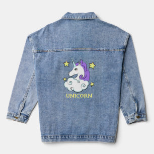 Unicorn Design Denim Jacket