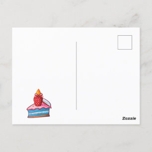 Unicorn design for kids postcard