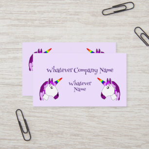 Unicorn Design Personalised Business Card