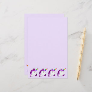 Unicorn Design Personalised Stationery