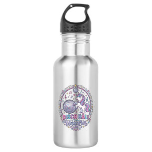 Unicorn Disco Ball Unicorn Playful Print on Demand 532 Ml Water Bottle
