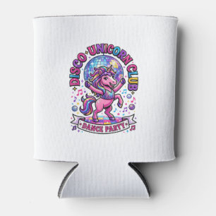 Unicorn Disco Unicorn Club Commercial Shirt Graphi Can Cooler