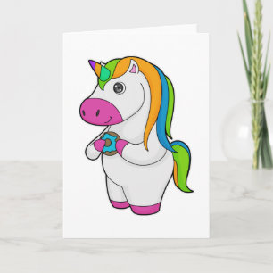 Unicorn Donut Card