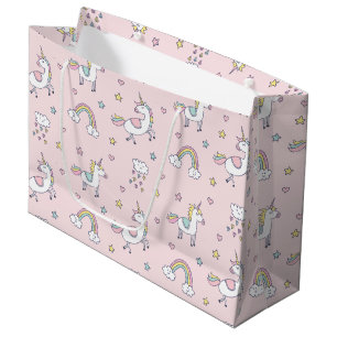 Unicorn Doodle Large Gift Bag