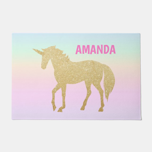Unicorn Door Mat 24" x 36" (Front)