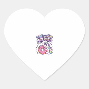 Unicorn Doughnut Touch My Magic Gift Idea Sticker 