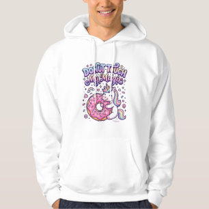 Unicorn Doughnut Touch My Magic Gift Idea Sticker Hoodie