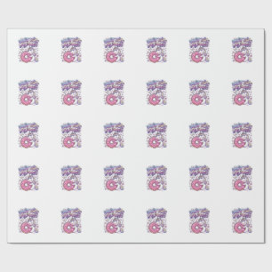 Unicorn Doughnut Touch My Magic Gift Idea Sticker Wrapping Paper