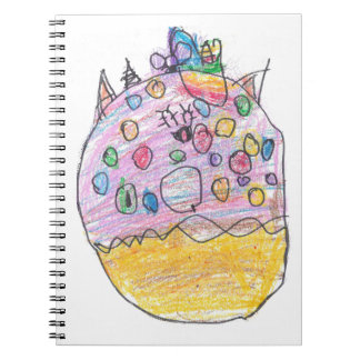 Unicorn Doughnut With Sprinkles Kid Artist Drawing Notebook