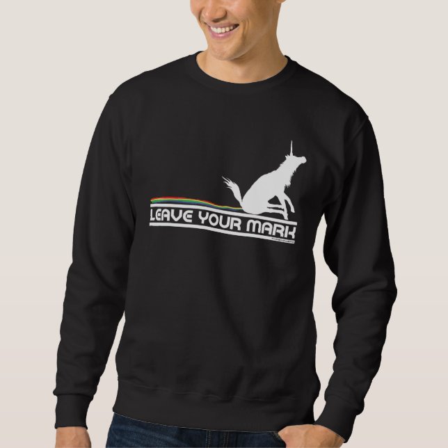 Unicorn Dragging Rainbow Sweatshirt (Front)