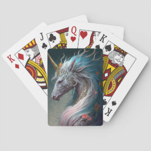 Unicorn Dragon Fantasy Art Playing Cards