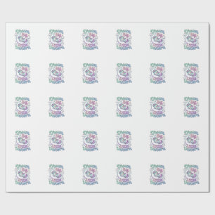 Unicorn Dream Big Little Unicorn Gift Idea Vector Wrapping Paper