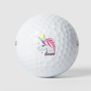 Unicorn Dream Crescent Moon Golf Balls