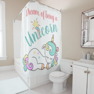 Unicorn Dream Shower Curtain Customized
