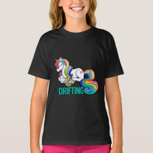 Unicorn dreaming pretty rainbow childs shirt