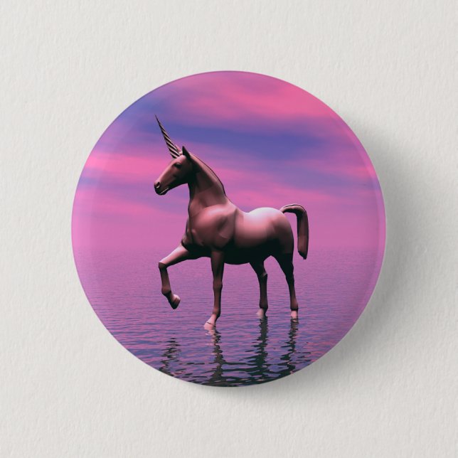 Unicorn Dreams 2 Inch Round Button (Front)