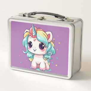Unicorn Dreams: Back-to-School  Metal Lunch Box
